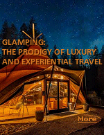 Glamping is a style of camping with amenities and, in some cases, resort-style services not usually associated with traditional camping. The word is a portmanteau of ''glamorous'' and ''camping''. Glamping has become particularly popular with 21st-century tourists seeking modern amenities, such as Wi-Fi, alongside the escapism and adventure recreation of camping, in a variety of accommodations such as cabins, tree houses, and tents. - Wikipedia.
